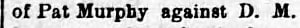 "of Pat Murphy against D. M"