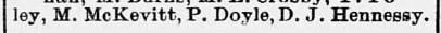 "ley, M. McKevitt, P. Doyle, D. J. Hennegsy."