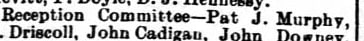 "eception Committee-Pat J. Murphy,"
