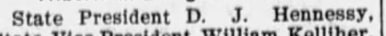 "State President D. J. Hennessy,"