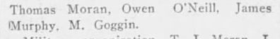"O'Neill, James / Murphy, M. Goggin."