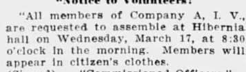Notice to Volunteers, signed "Commissioned Officers"