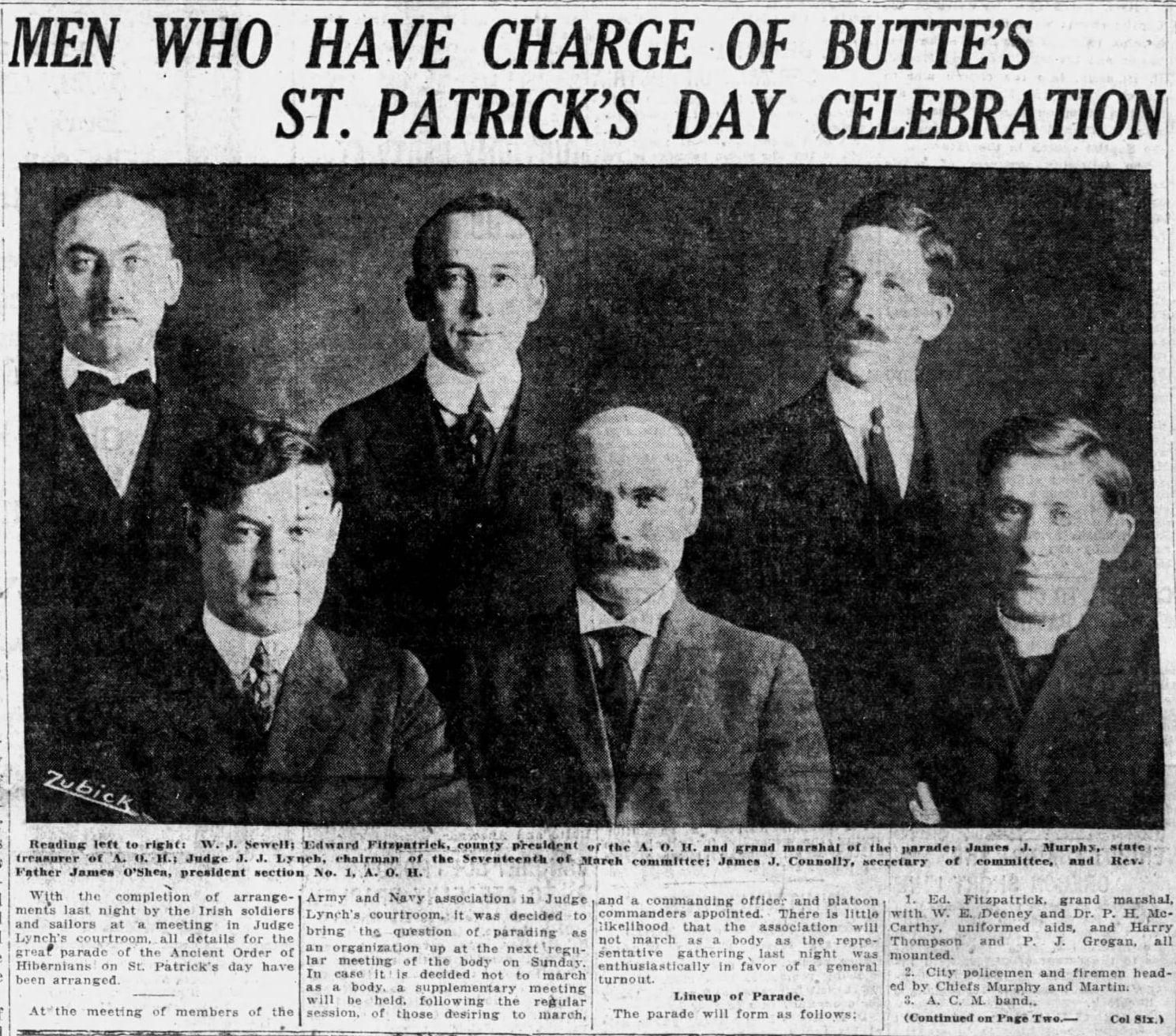 The article as printed, headline through report