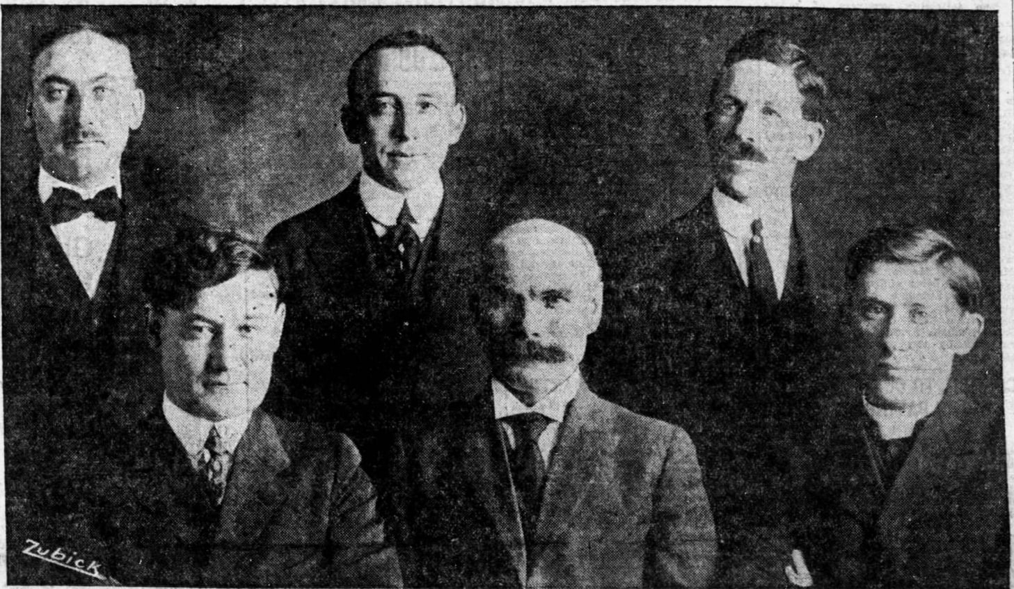 Committee photograph by Zubick, six men