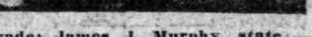 "James J. Murphy, state" as set in the caption; "treasurer of A. O. H." runs on to the next line